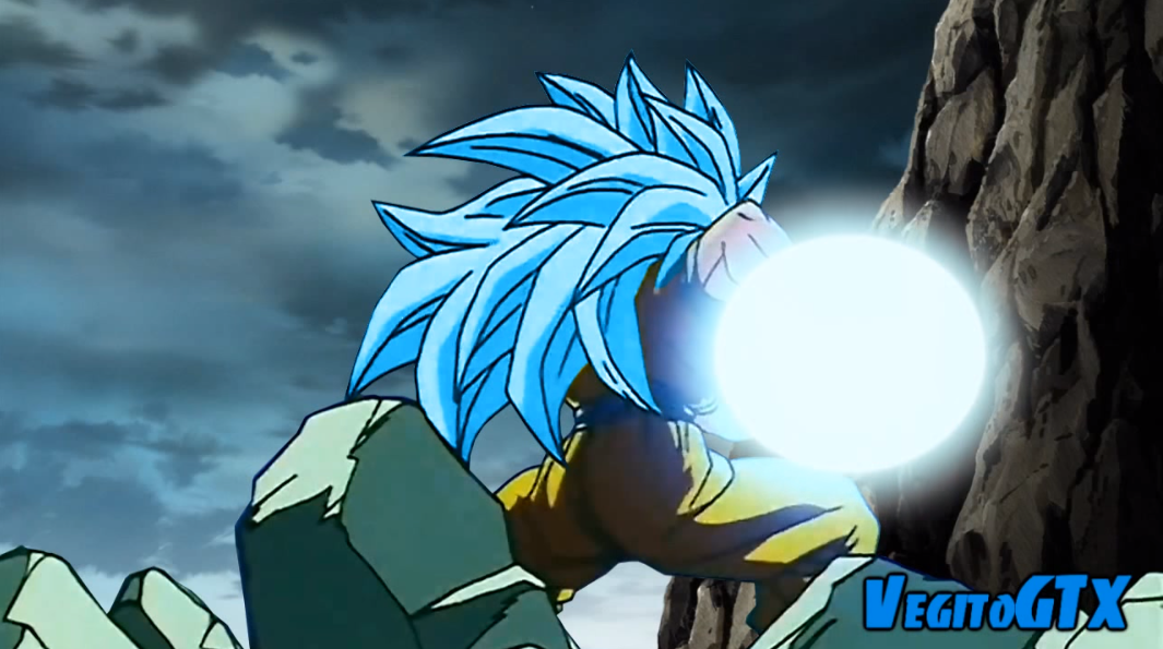 龙珠超,超赛蓝还有第三阶!悟空用冲击波将破坏神比鲁斯击倒!