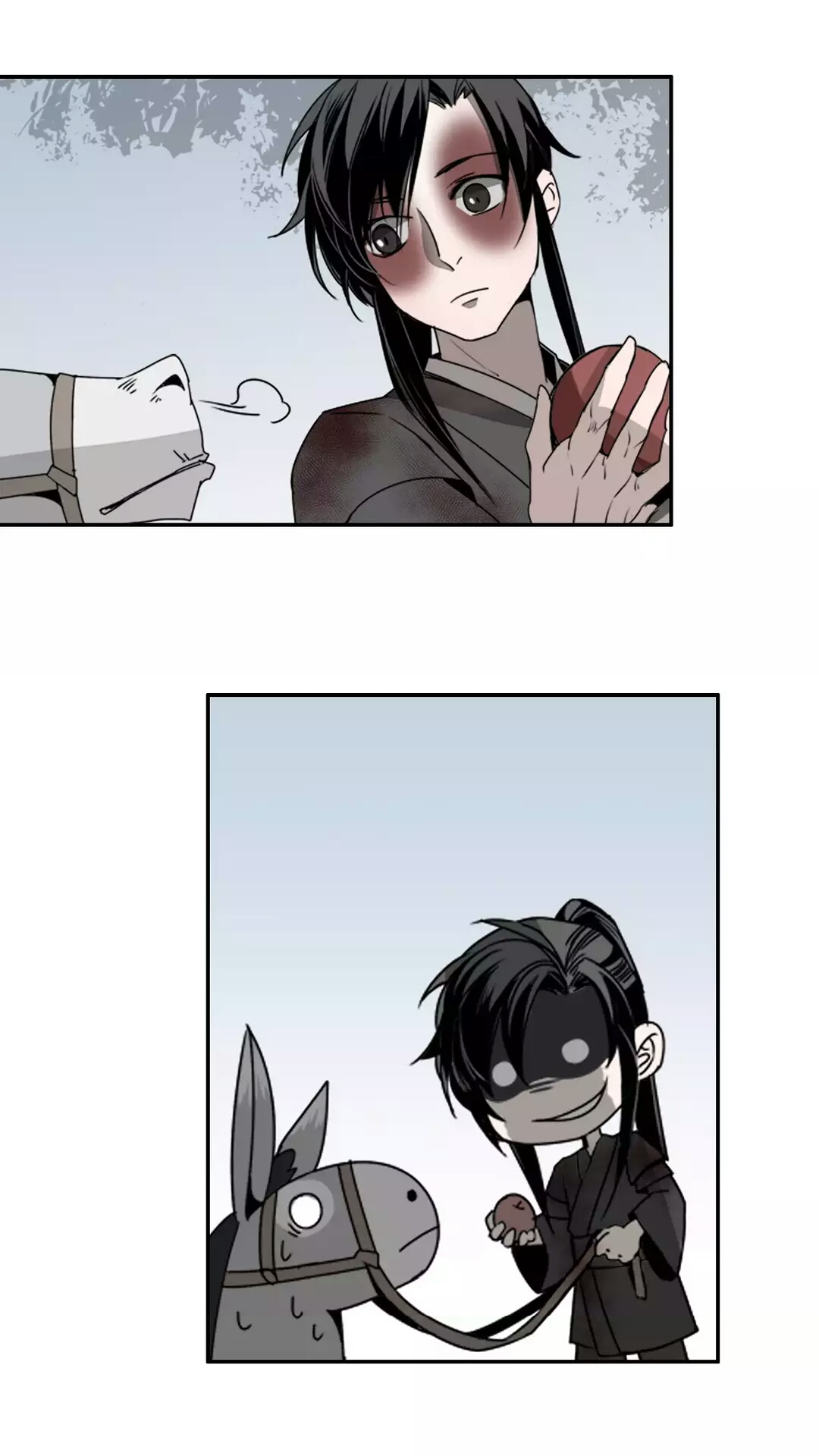 魔道祖师漫画中小苹果萌出血看完你爱上这头驴了吗