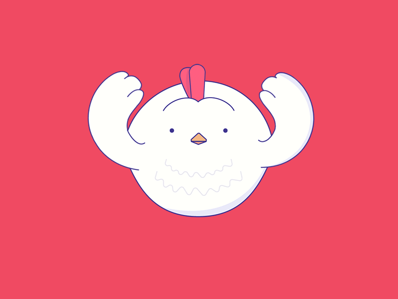 四个可爱的动态图像设计