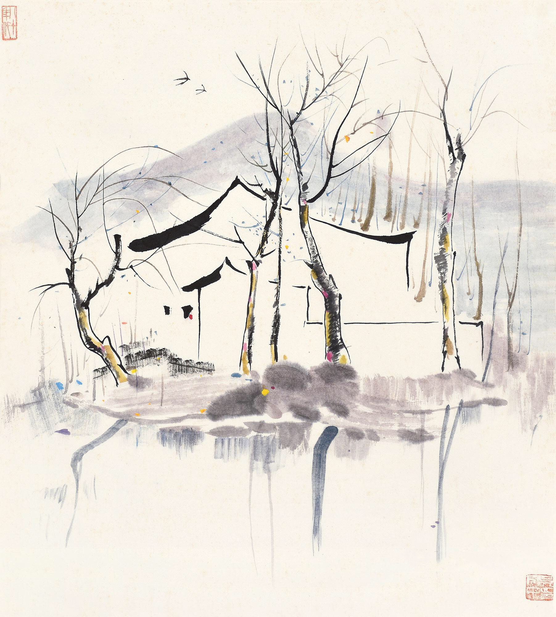 吴冠中作品欣赏