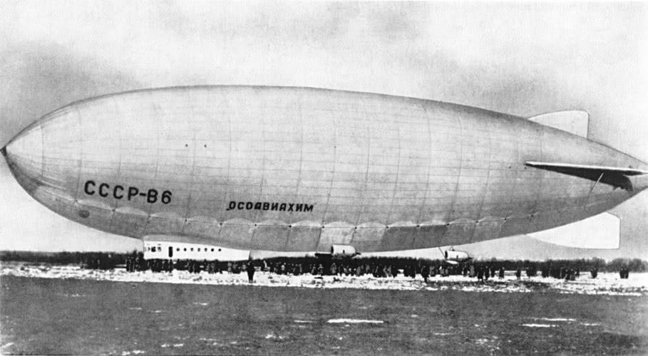 苏联二战前后制造多架飞艇,曾希望以此代替空军对抗纳粹