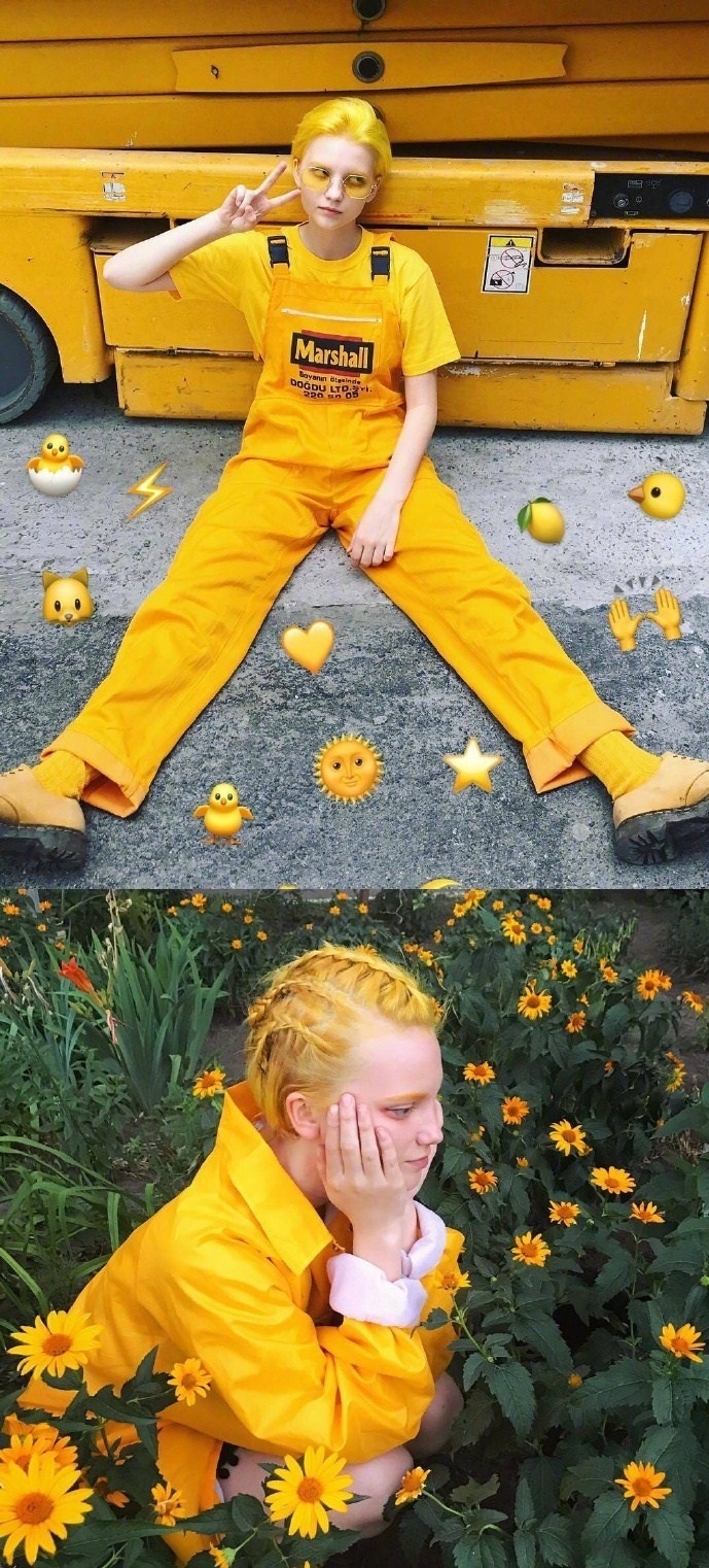 近期走朋克风的乌克兰女孩katie有颜值就是任性美爆了