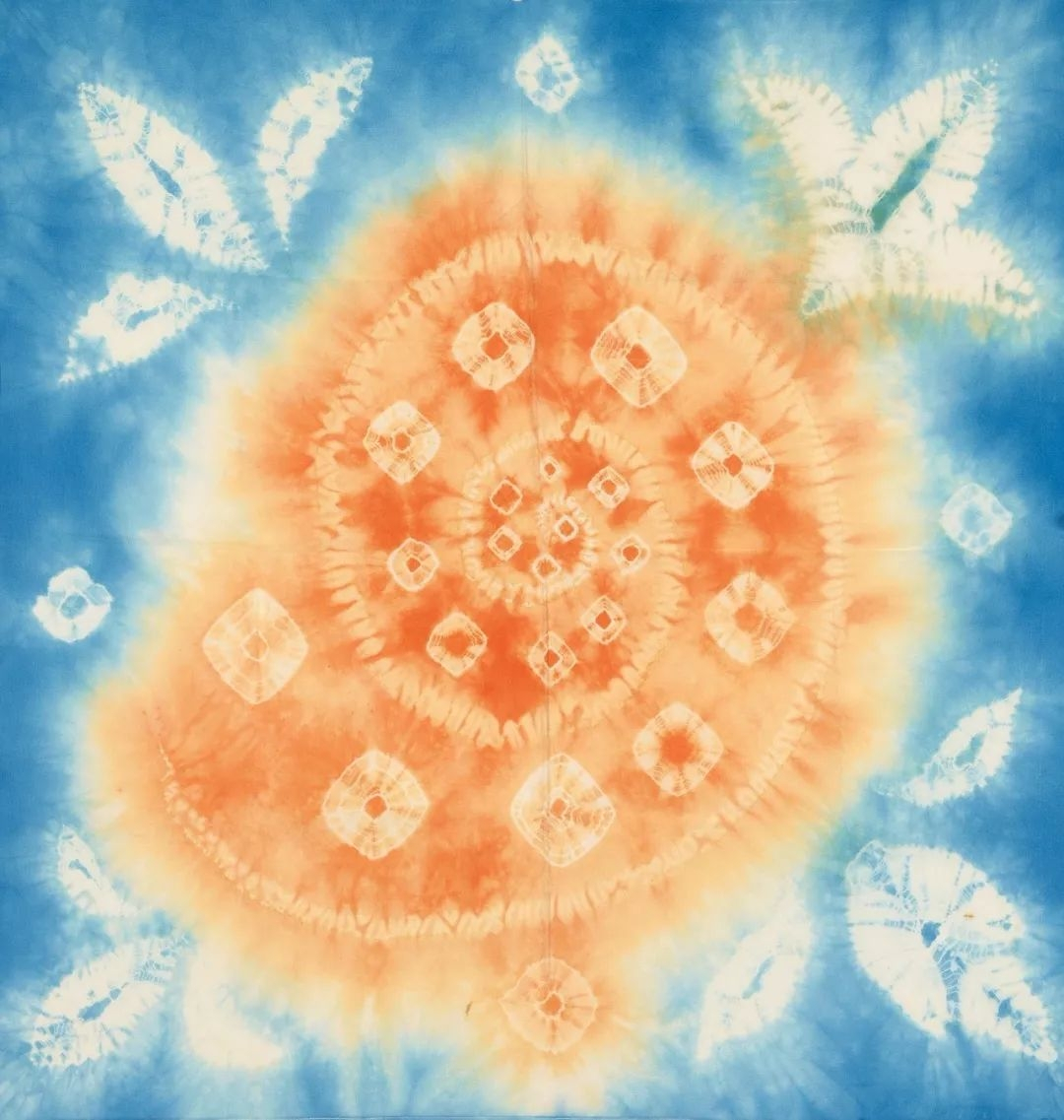 扎染方巾4曹琰 74×71㎝ 1992年