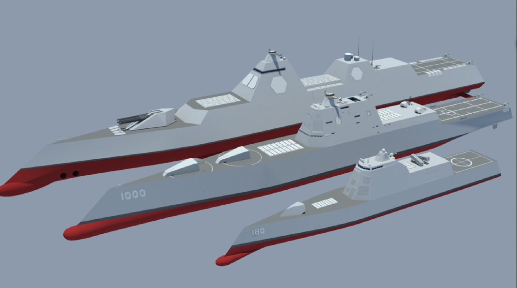 为了对付055美军要再造22艘装电磁炮的巡洋舰