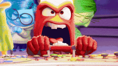 喜欢大惊小怪,但擅长保证莱莉安全的怕怕(fear); 当然,这五种情绪在