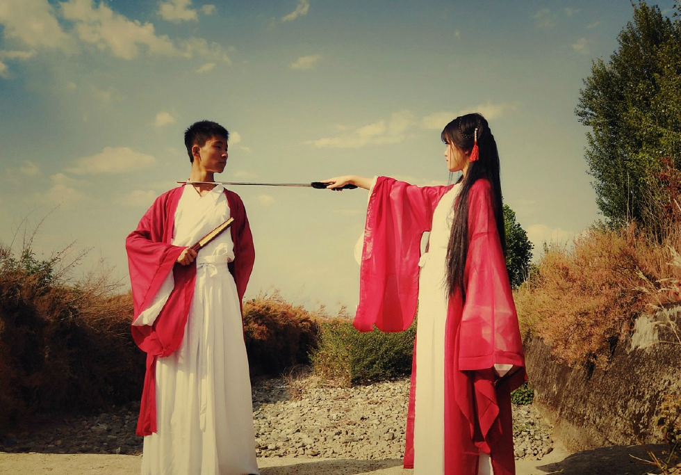 人像摄影,古风情侣写真