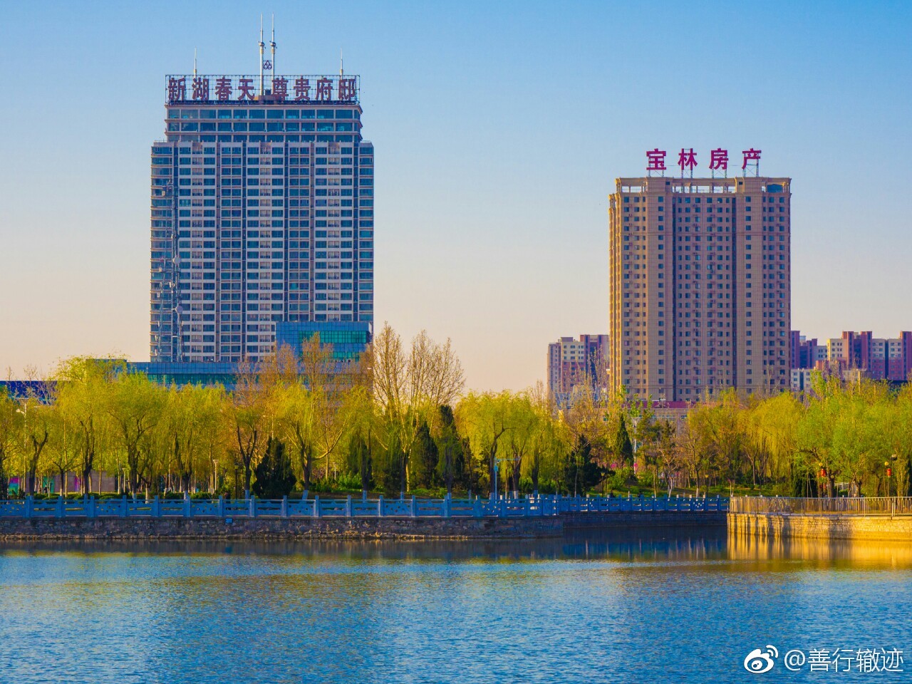 德州地标,新湖公园之春