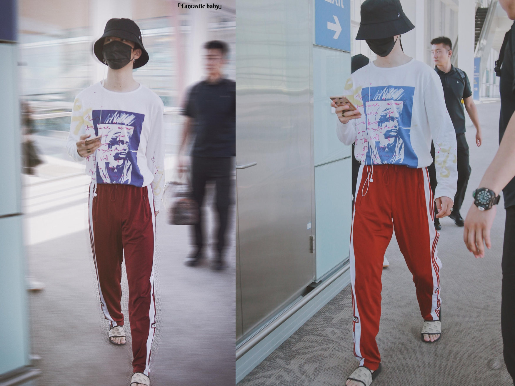 范丞丞真不羁,运动裤配拖鞋也好看?网友:脚趾都透露着贵气!