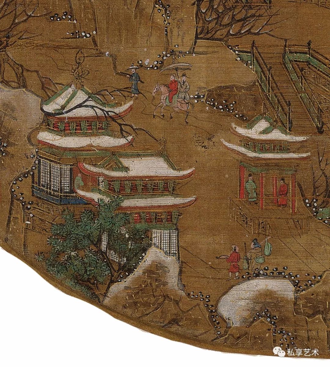 故宫博物院藏丨京畿瑞雪图宋徽宗钦定第一神品