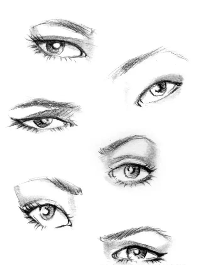 手绘时装效果图中五官细节表现之眼睛|效果图|时装|画法_新浪新闻