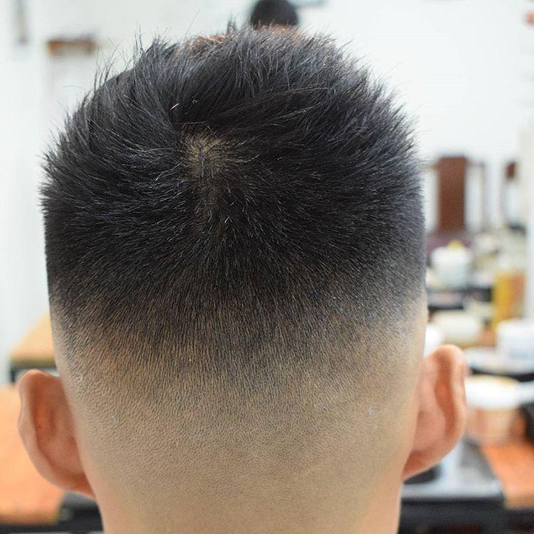 三面光的男士发型干净利索又有型