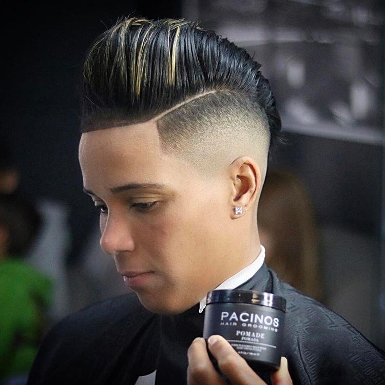 欧美复古高清渐变男生发型很有型