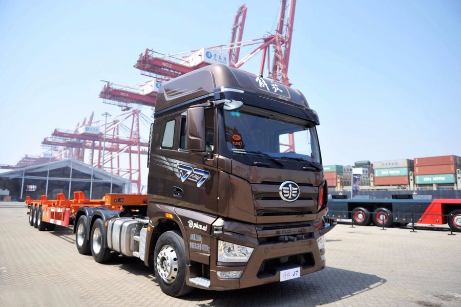 一汽解放第七代卡车正式下线具备l4级智能驾驶系统
