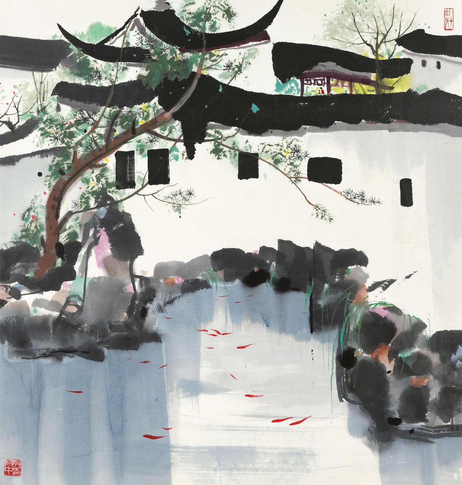 吴冠中作品欣赏