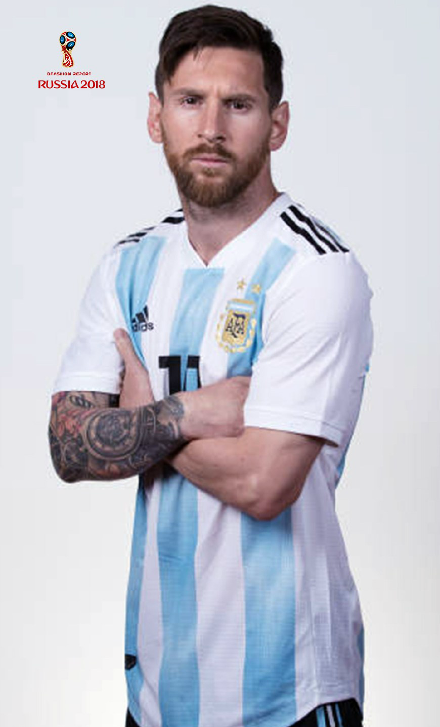 明星梅西2018世界杯肖像照