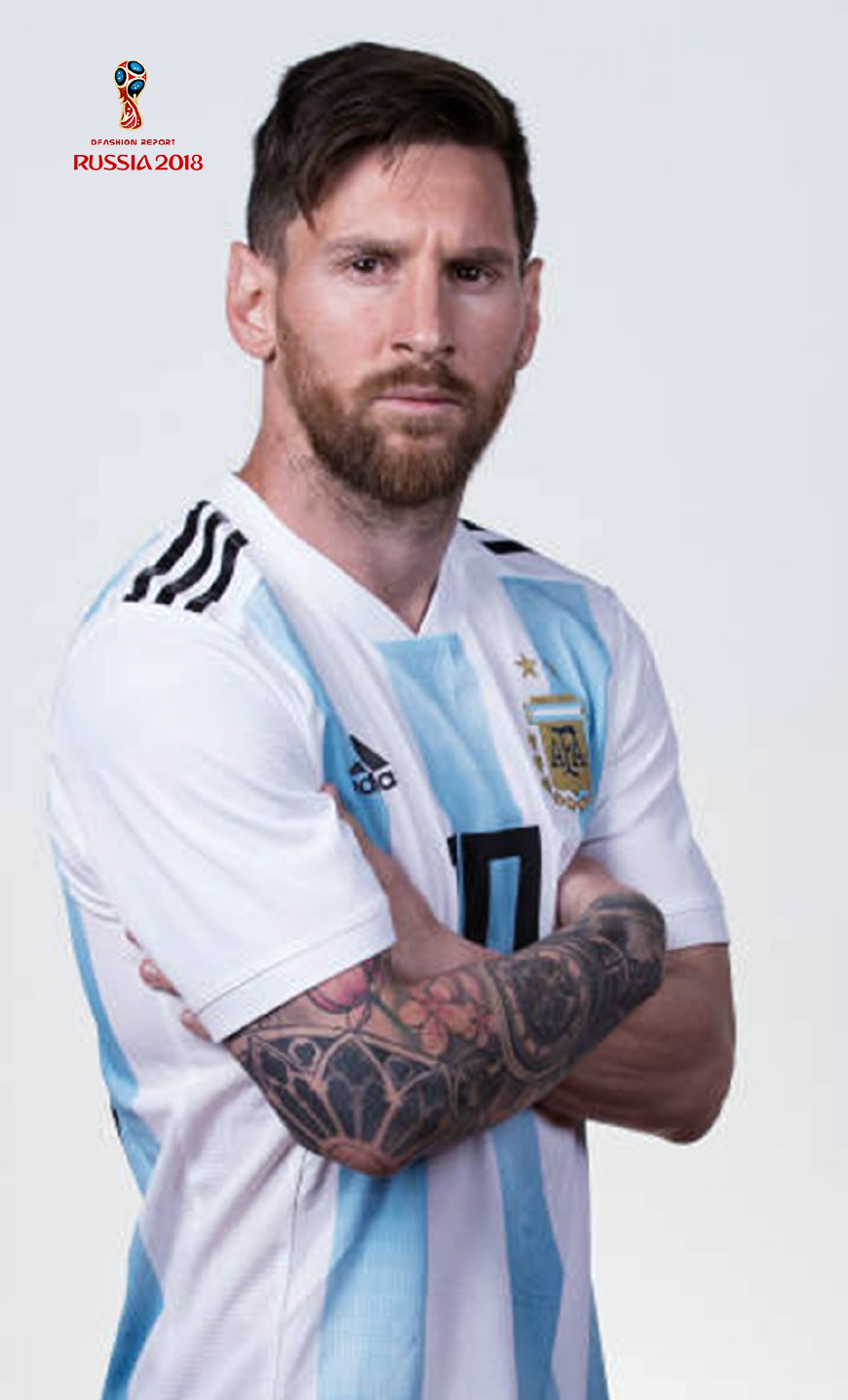 明星梅西2018世界杯肖像照