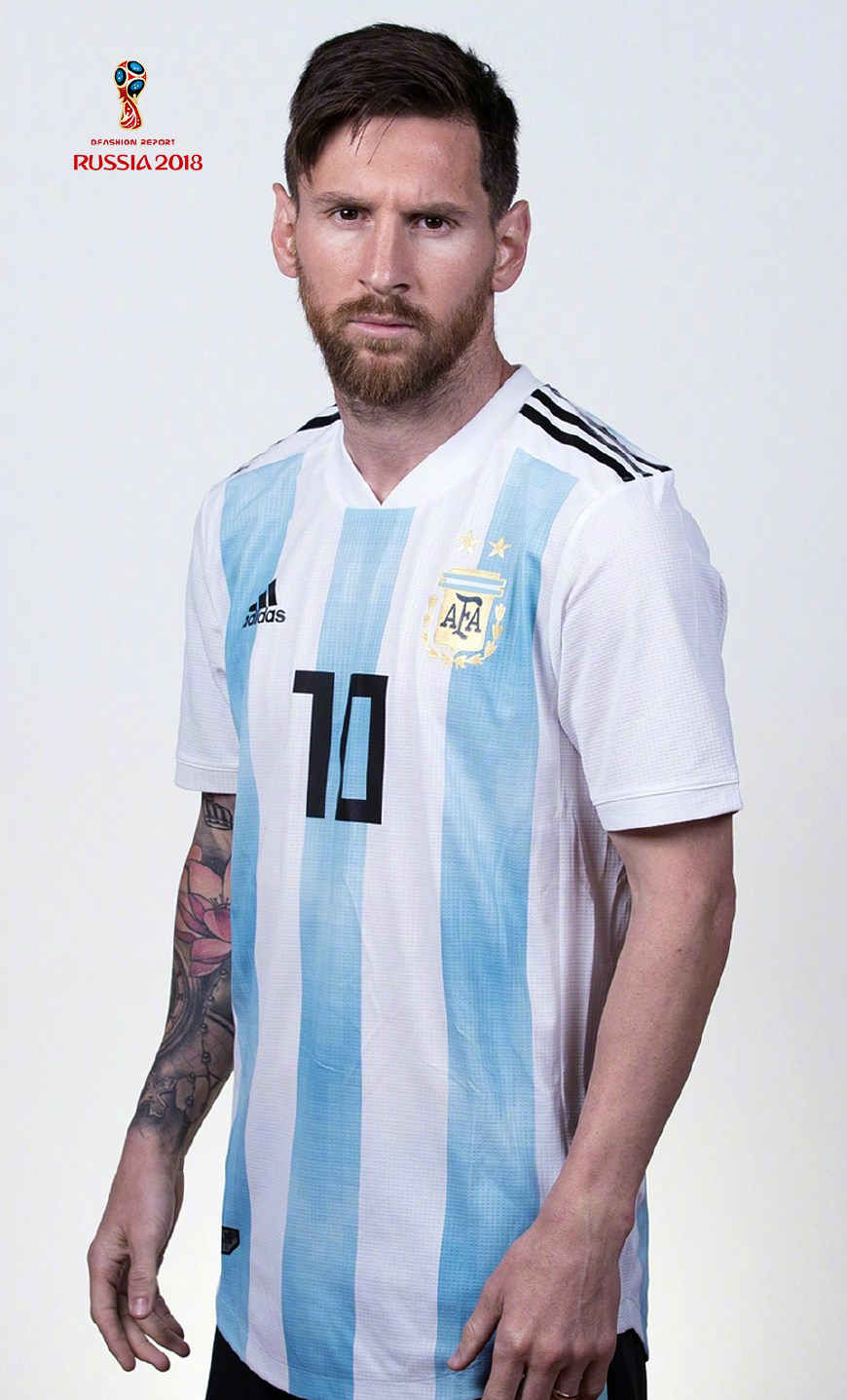 明星梅西2018世界杯肖像照