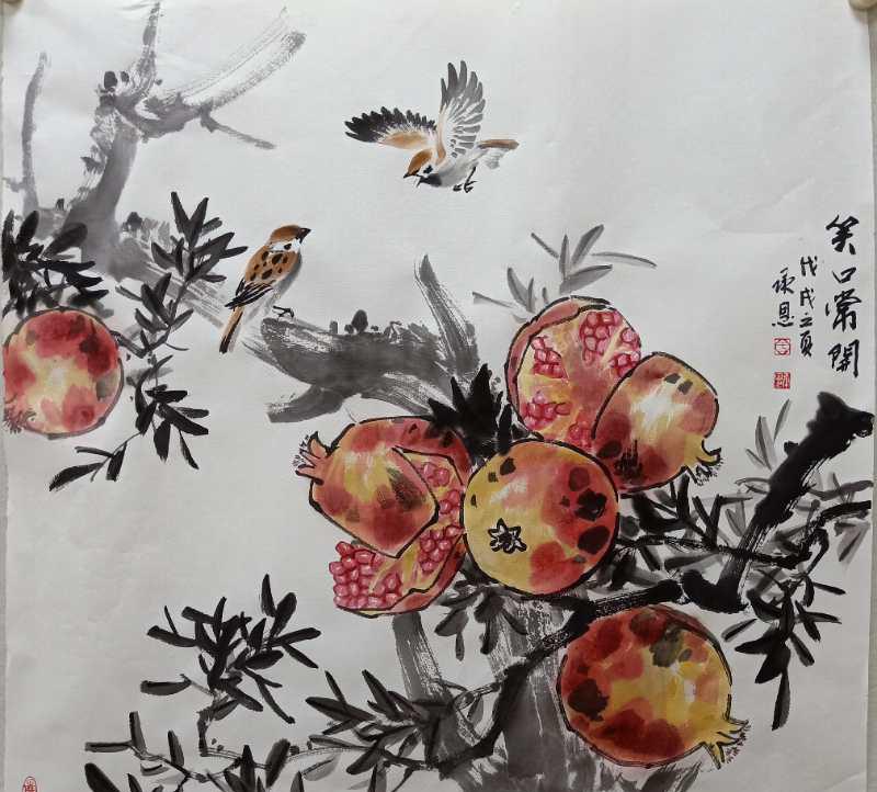 笔墨情怀于承恩花鸟作品