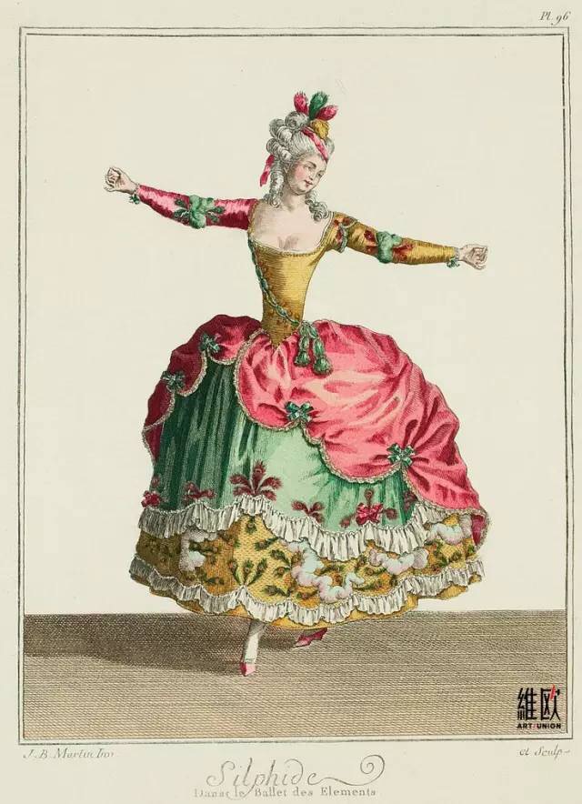 洛可可古典服饰手绘