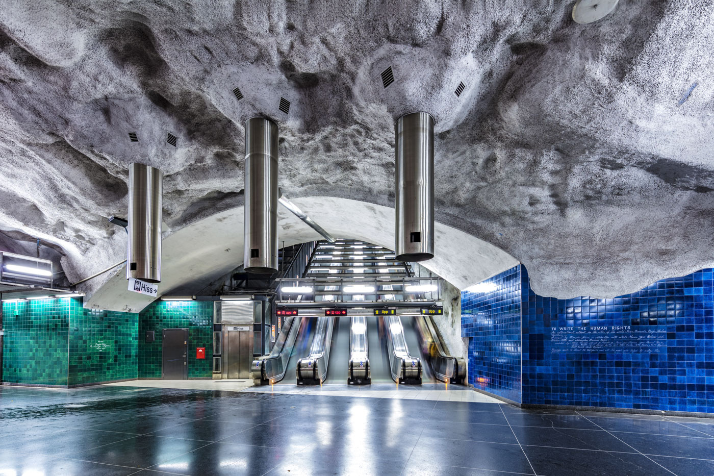 斯德哥尔摩地铁站图片