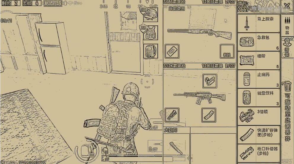 用素描风格玩刺激战场你见过吗网友仿佛回到了90年代