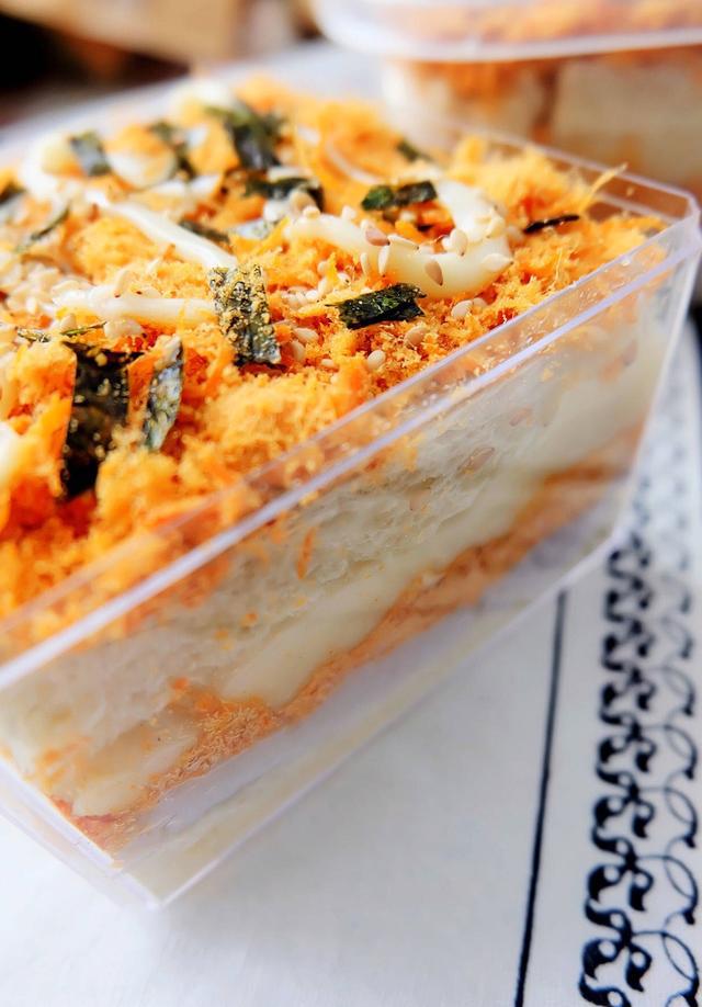 芋泥麻薯肉松盒子|芋泥软糯,麻薯q弹,肉松咸香