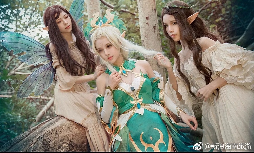 森林精灵cos跑穿越次元遇见你