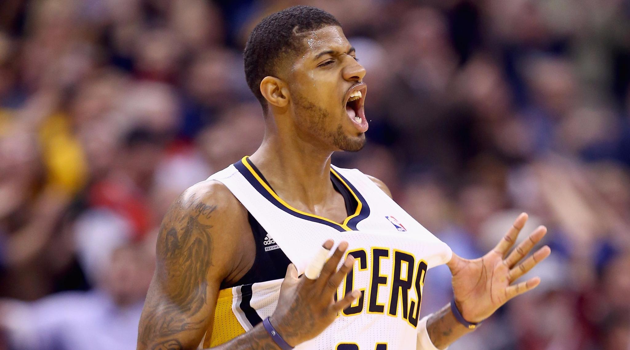 乔治生涯5佳球!三分晃飞jr,360度暴扣,一步过詹姆斯隔扣