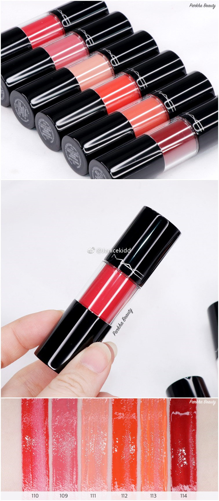 MAC Versicolour Varnish Cream Lip Stain 试色棒棒糖唇釉推出6款秋唇釉橘色棒棒糖_新浪新闻