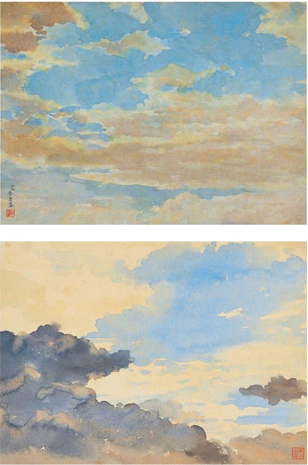 这十一副水彩画作品|水彩画|水彩|天空_新浪新闻