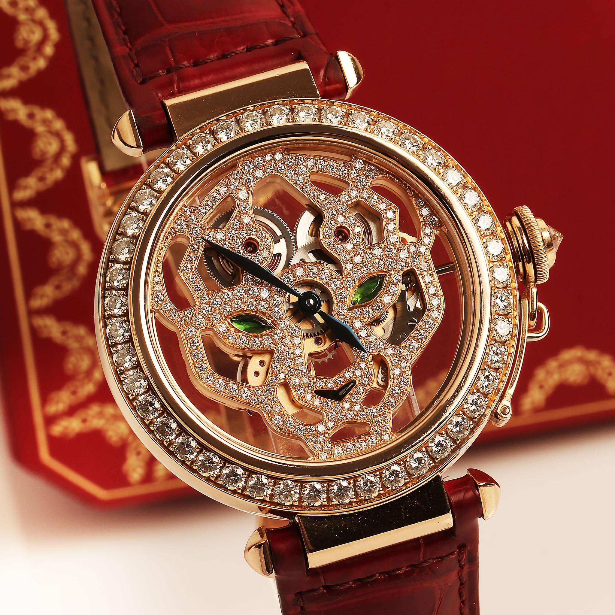 卡地亚豹子魅影手表镀金吗?