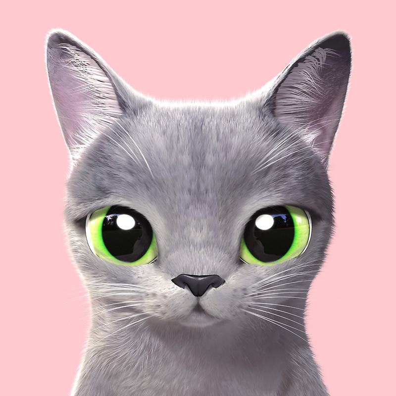 呆萌卡通大眼猫咪
