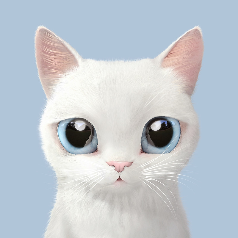 呆萌卡通大眼猫咪