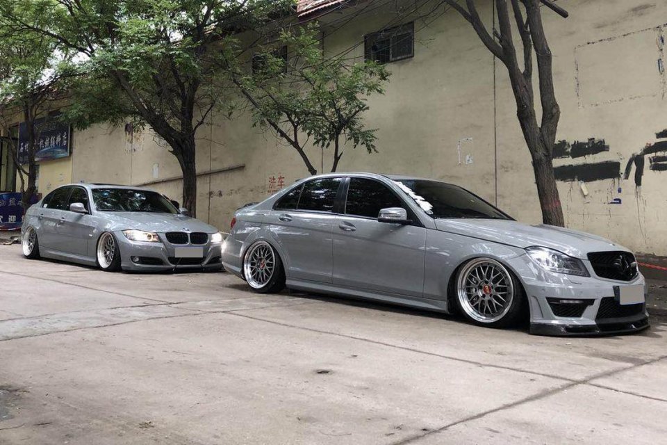 只因为迷恋老款奔驰c63,山西车友购入c180打造成心中的样子!