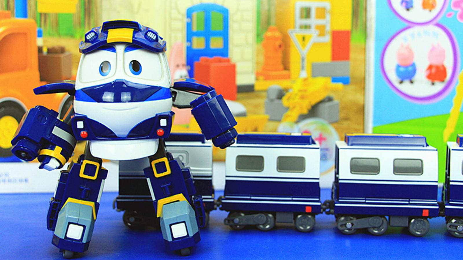 儿童变形玩具 趣味机器火车侠