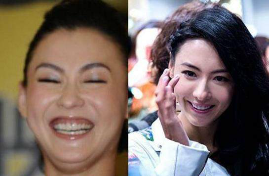 女明星大笑的瞬间,一个比一个辣眼睛,胆小的看最后一个会吓哭