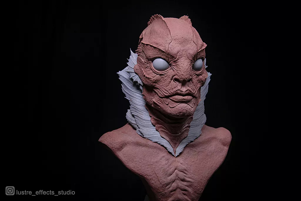 电影《水形物语》the shape of water 人鱼角色1:1雕像.来源见水印