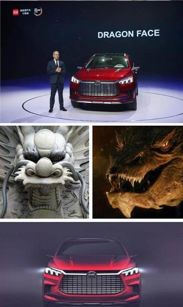 外国人画中国龙,车身充满中国元素,比亚迪王朝气势浩大