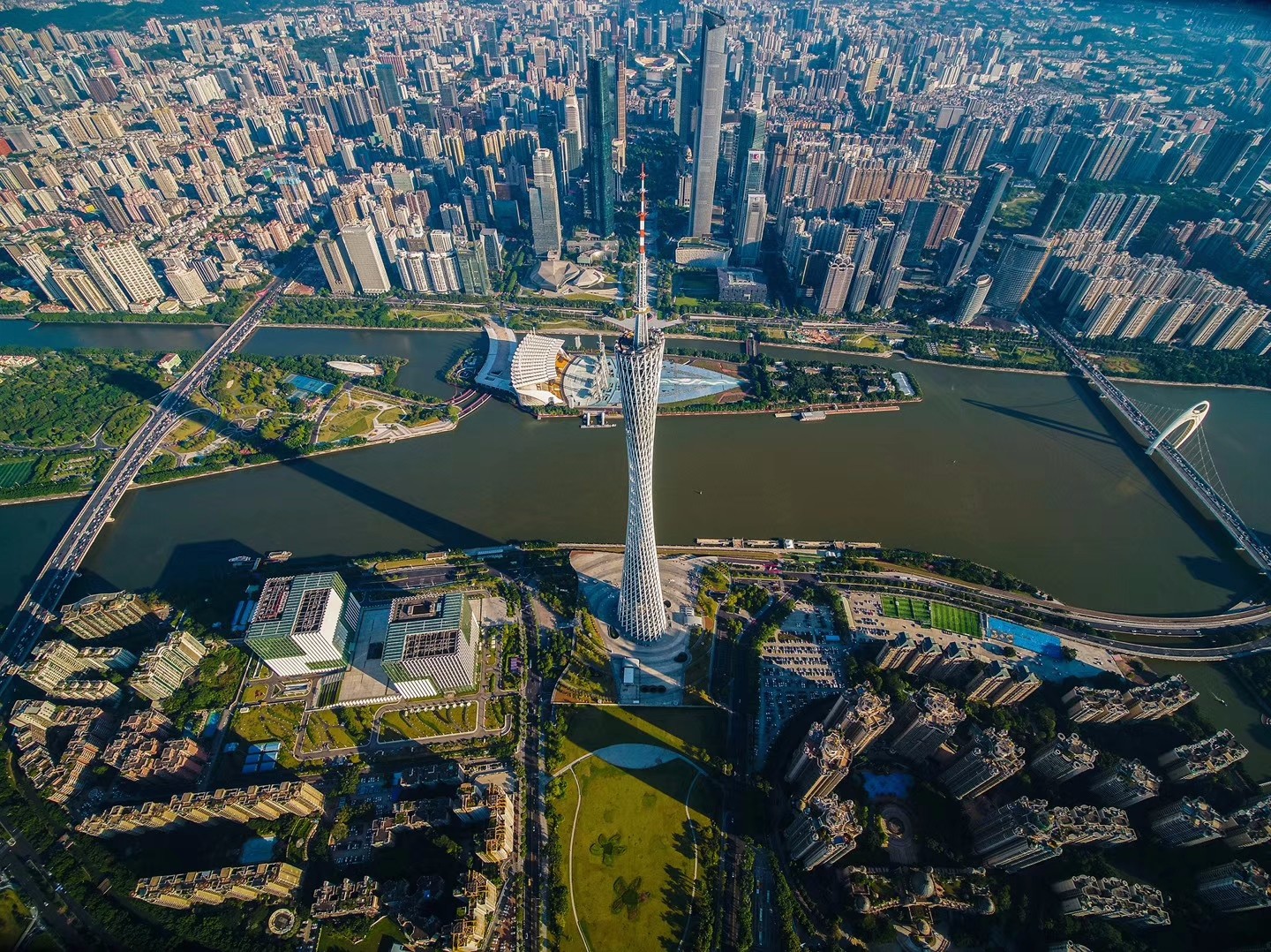 王正坤航拍广州cbd(天河中央商务区)