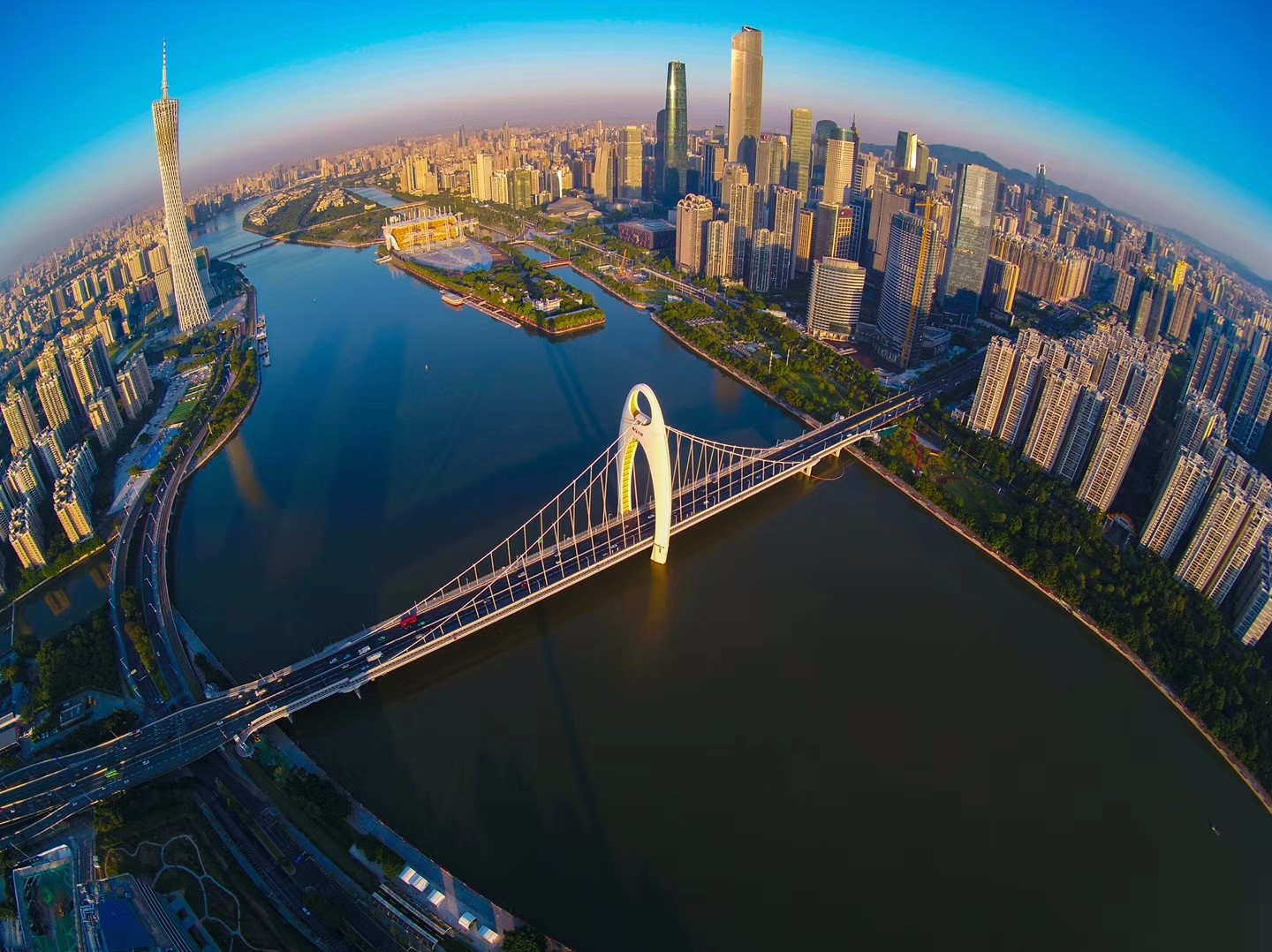 王正坤航拍广州cbd(天河中央商务区)