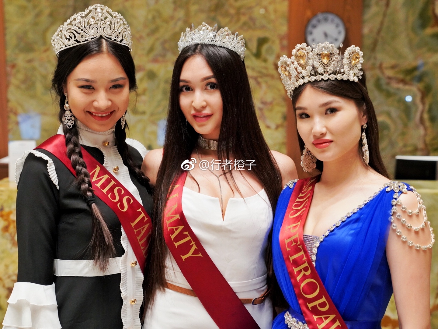 在阿斯塔纳有幸遇到参加2018哈萨克斯坦选美比赛的美女们