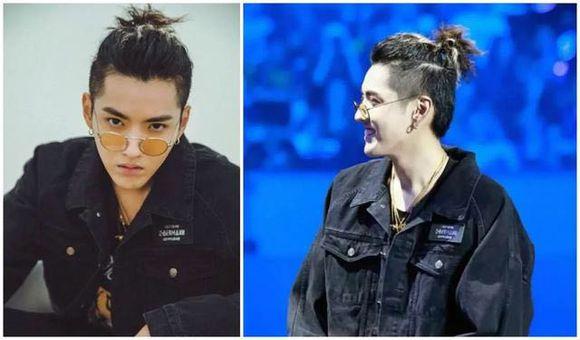 盘点男星扎头发造型:千玺可爱,蔡徐坤精致,黄子韬随意