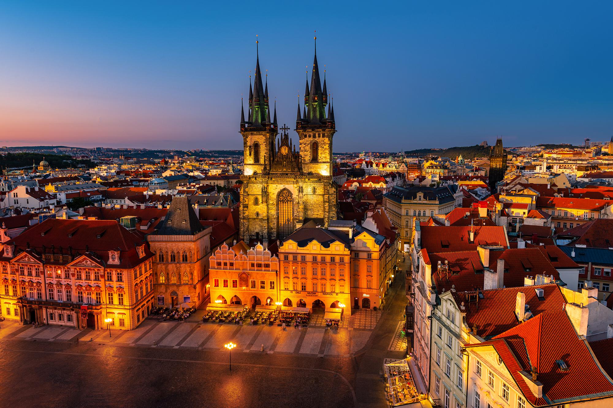 拍不够的布拉格.第一张地标,老巿政厅广场