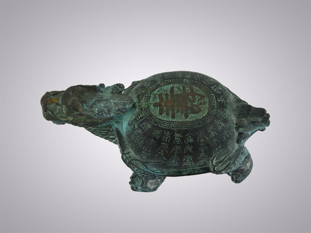 精品赏析——清代铜龙龟兽摆件