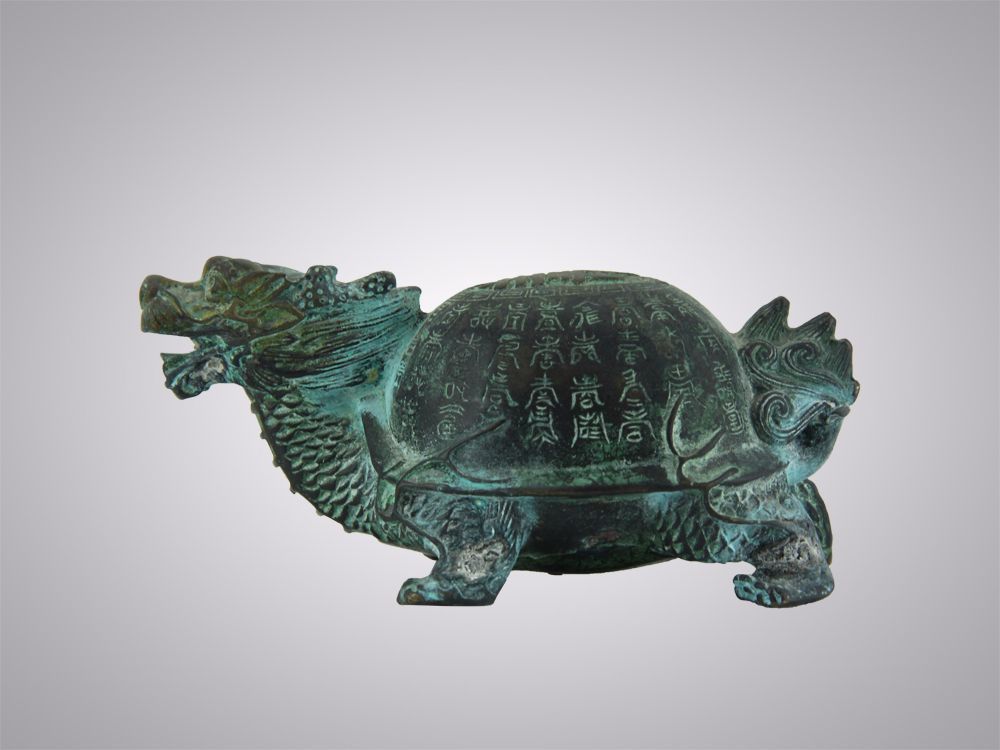 精品赏析——清代铜龙龟兽摆件