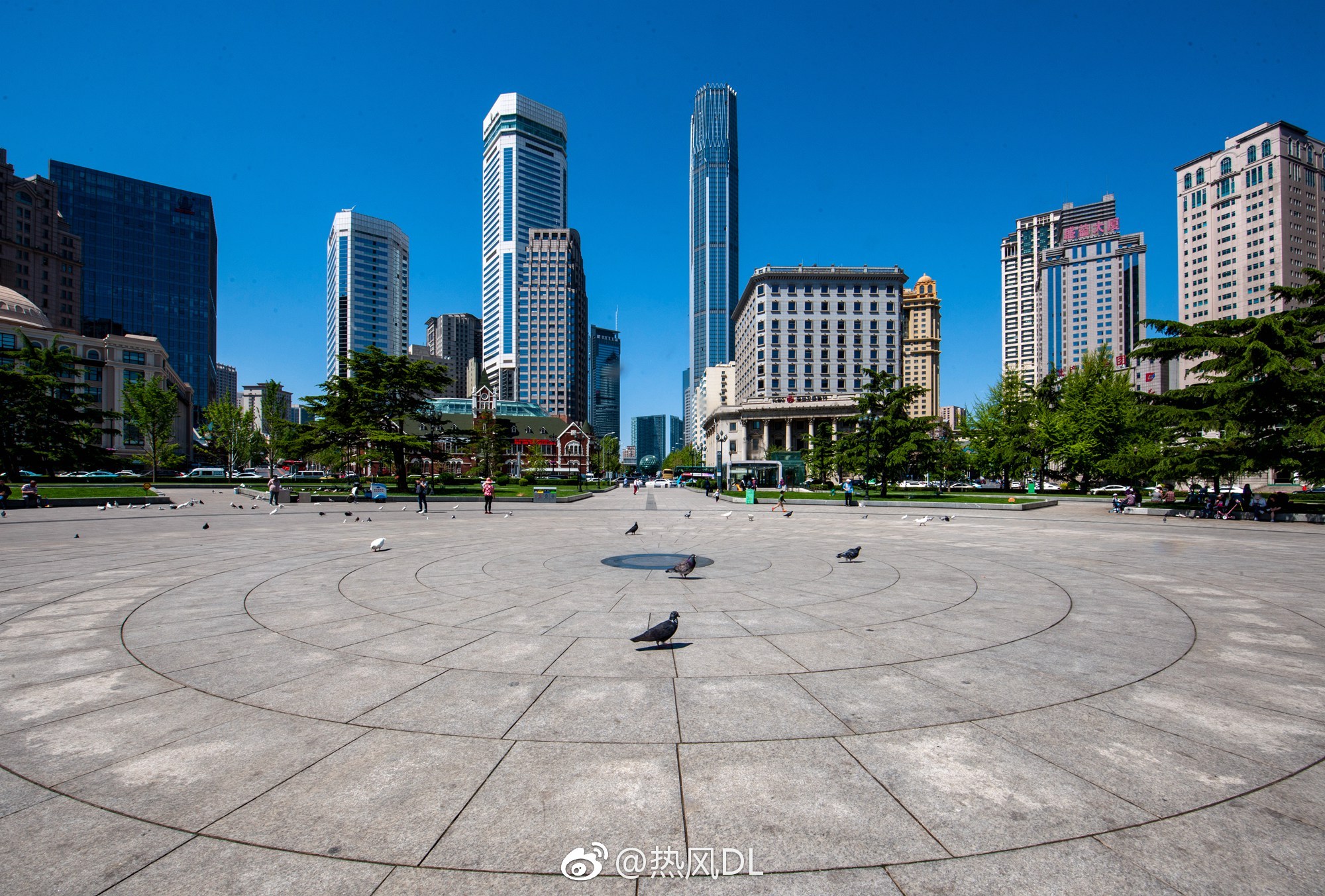 今日的中山广场!