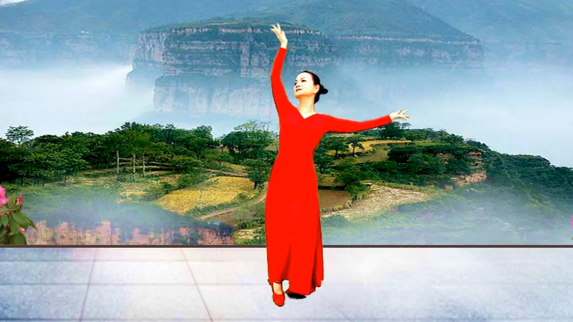 优美古典形体舞《绒花》