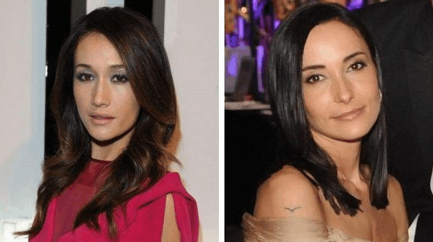 他的现任老婆lisa s和前任女友maggie.q长得实在太像了!