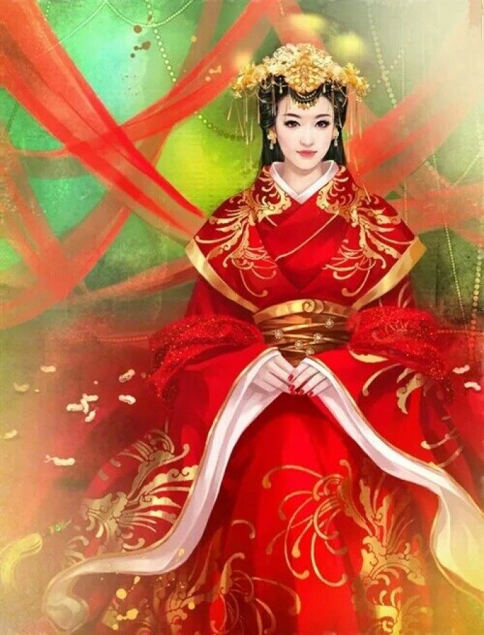 十二星座的专属手绘凤冠霞帔,天蝎座侠骨柔情,双子座清新脱俗