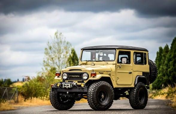 陆巡鼻祖丰田兰德酷路泽toyotafj40